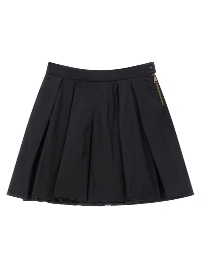 Moncler Kids' Wide Bermuda Shorts In Black