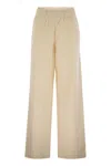 Moncler Wide-leg Cotton Sport Pants