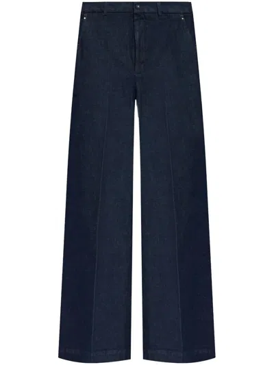 Moncler Wide-leg Jeans In Blue