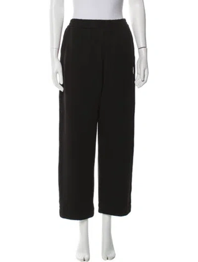 Pre-owned Moncler Wide Leg Pants In Black