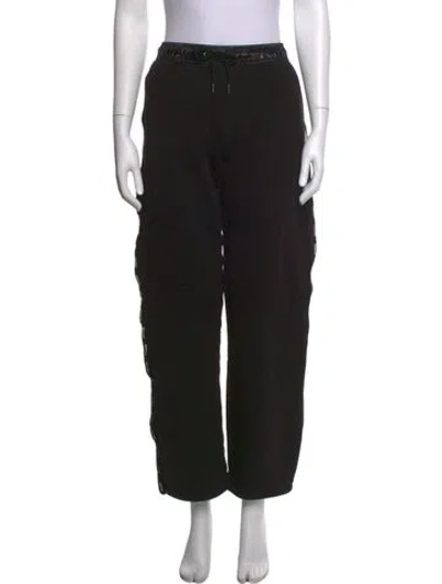 Pre-owned Moncler Wide Leg Pants In Black