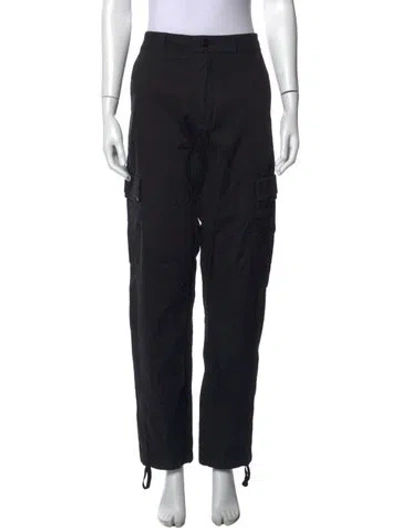 Pre-owned Moncler Wide Leg Pants In Black