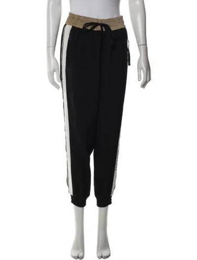 Pre-owned Moncler Wide Leg Pants In Black