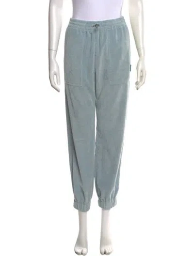 Pre-owned Moncler Wide Leg Pants In Blue