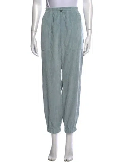 Pre-owned Moncler Wide Leg Pants In Blue