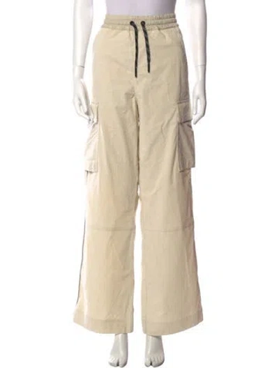 Pre-owned Moncler Wide Leg Pants In Neutral