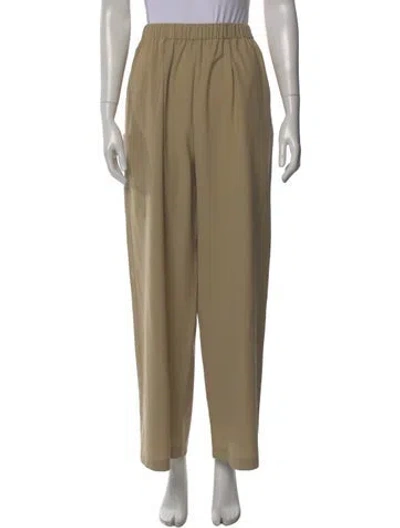 Pre-owned Moncler Wide Leg Pants In Neutral