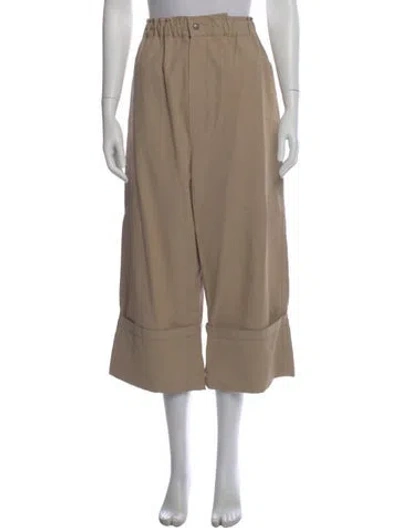 Pre-owned Moncler Wide Leg Pants In Neutral