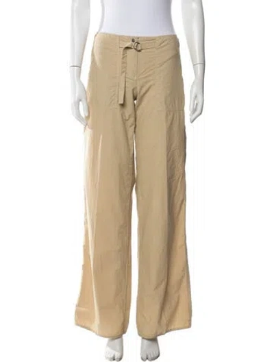Pre-owned Moncler Wide Leg Pants In Neutrals
