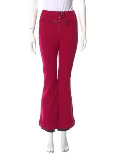 Pre-owned Moncler Wide Leg Pants In Pink
