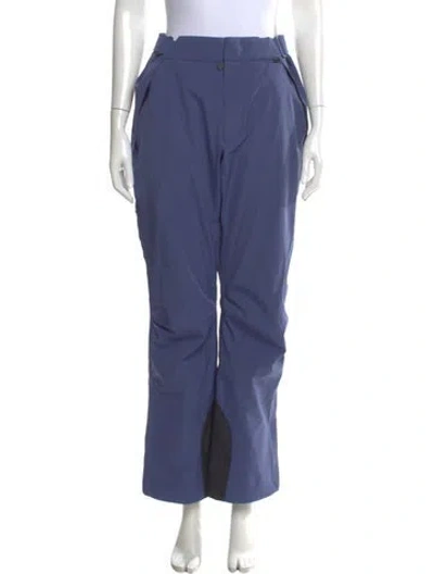 Pre-owned Moncler Wide Leg Pants In Purple
