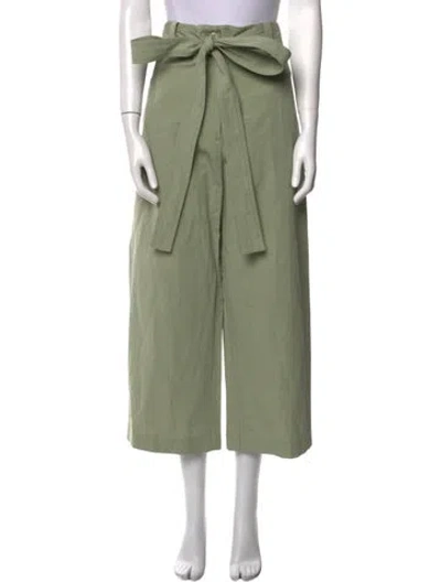 Pre-owned Moncler Wide Leg Pants W/ Tags In Green
