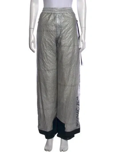 Pre-owned Moncler Wide Leg Pants W/ Tags In Neutrals