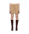 Moncler Wide-leg Shorts In Brown