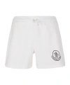 Moncler Wide-leg Shorts In White
