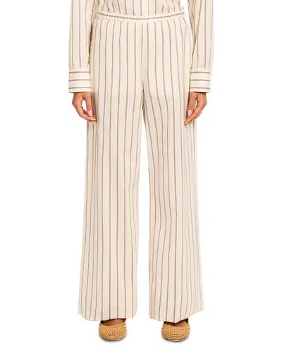 Moncler Wide Leg Trousers In Neutral