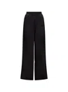 Moncler Wide Silhouette Activewear Pants With Elastic Waistband In Black
