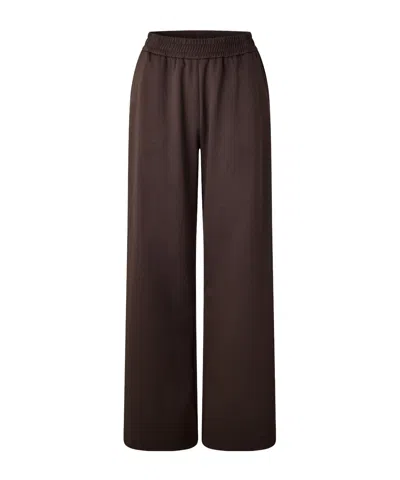 Moncler Wide-leg Track Pants In Brown