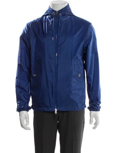 Pre-owned Moncler Windbreaker In Blue