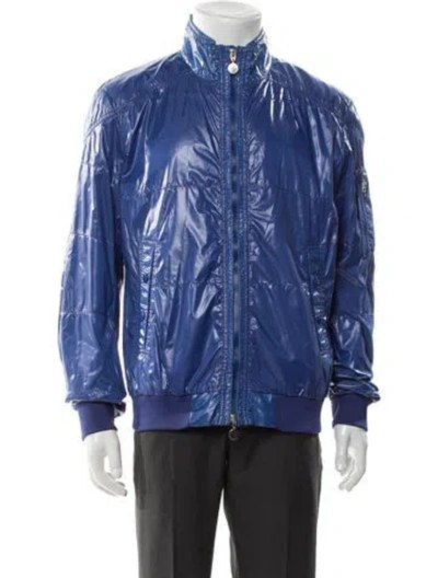 Pre-owned Moncler Windbreaker In Blue