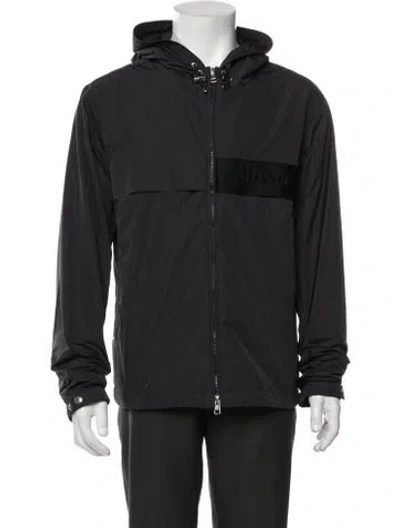 Pre-owned Moncler Windbreaker In Gray