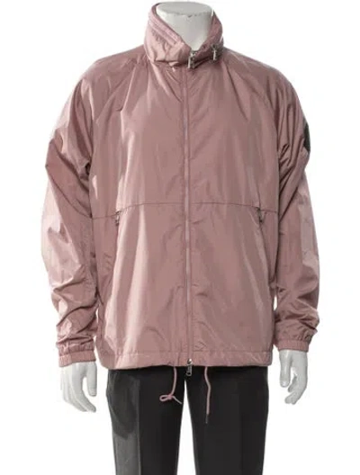 Pre-owned Moncler Windbreaker In Pink