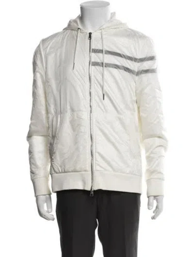 Pre-owned Moncler Windbreaker In White