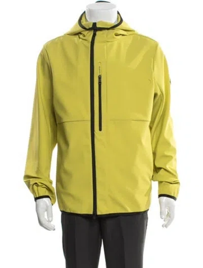 Pre-owned Moncler Windbreaker In Yellow