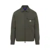 Moncler Vigeon Down Shirt Jacket In Gray