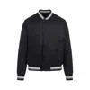 Moncler Reversible Bouchet Varsity Bomber Jacket In Black