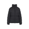 Moncler Puffer Jacket With High Collar And Cuffs In Black