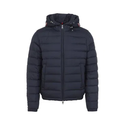 Moncler Hooded Quilted Jacket Drawstring Detail In Multi