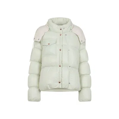 Moncler Erea Padded Jacket Hooded In Green