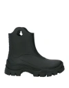 Moncler Woman Ankle Boots Black Size 8 Rubber