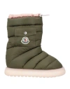 Moncler Gaia Pocket Padded Snow Boots In Green