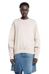 Moncler Woman Beige Sweatshirts In Beige