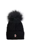 MONCLER WOMAN BLACK HATS