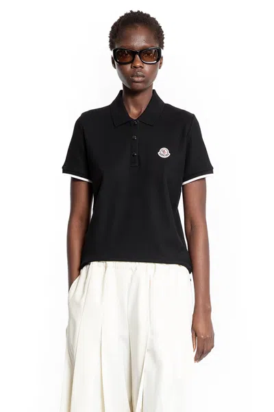 Moncler Woman Black T-shirts & Tank Tops