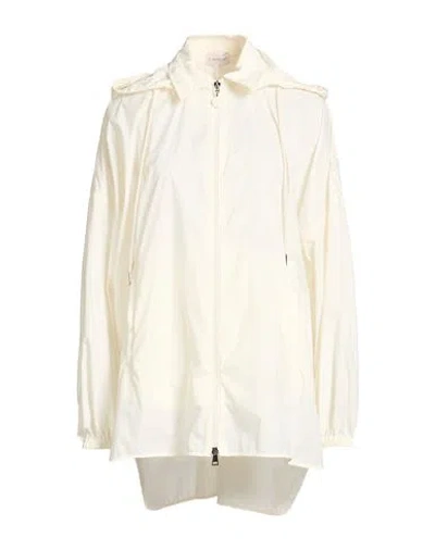 Moncler Woman Jacket Cream Size 6 Polyamide In White