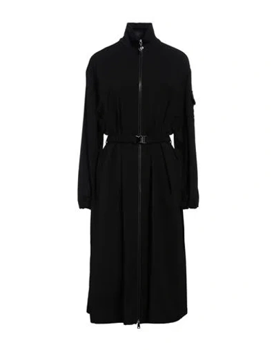 Moncler Woman Midi Dress Black Size 4 Polyester, Elastane