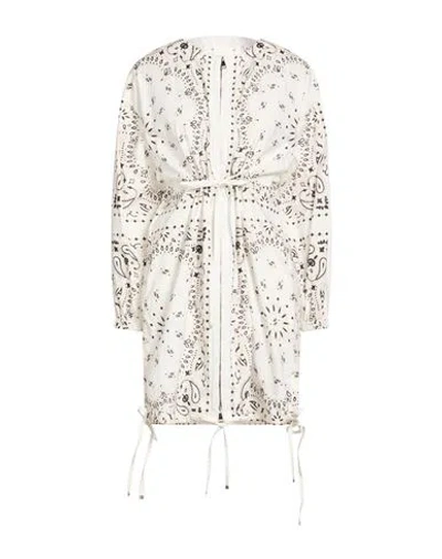 Moncler Woman Mini Dress White Size 12 Cotton