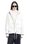 Moncler Woman Off-white Coats In Off-white