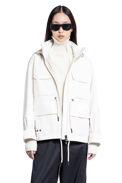 Moncler Woman Off-white Coats
