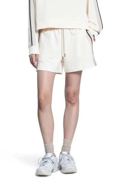 Moncler Woman Off-white Shorts In Beige