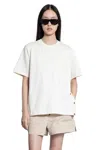 Moncler Maglietta Di Cotone Con Tasca In Off-white