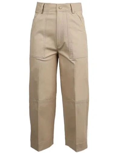 Moncler Woman Pants Beige Size 12 Cotton