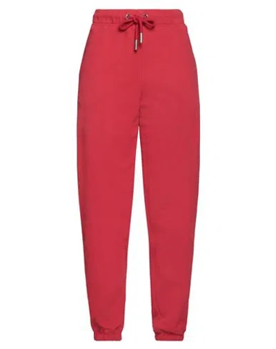 Moncler Woman Pants Red Size S Cotton