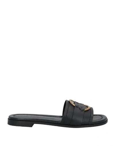 Moncler Heeled Sandals Gold-tone Hardware In Black