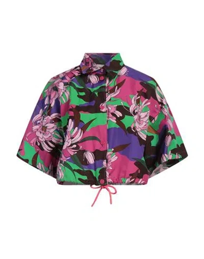 Moncler Woman Shirt Fuchsia Size 6 Cotton In Pink