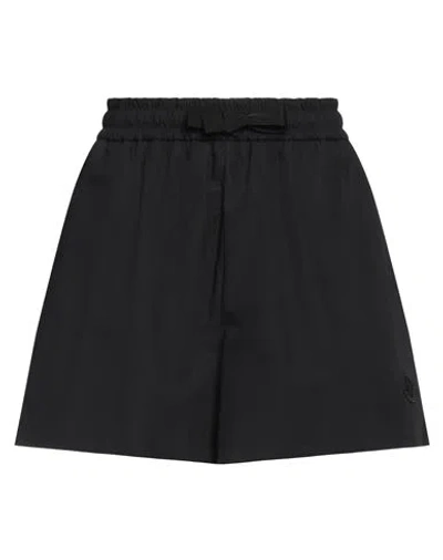Moncler Woman Shorts & Bermuda Shorts Black Size 6 Cotton